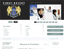 Tablet Screenshot of firstselectmanpower.com